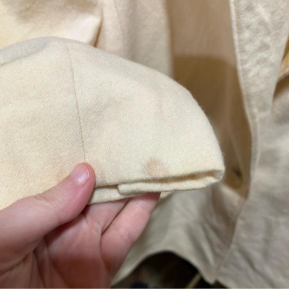 Pendleton Vintage Wool Single Button Cream Women's Blazer - Picture 11 of 15